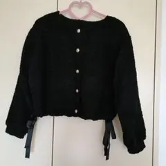 金ボタン　ノーカラージャケット