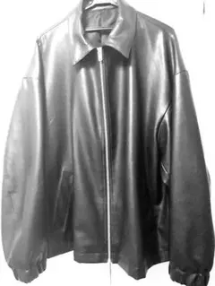 黒 レザージャケット オーバーサイズ