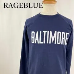 レイジブルー　ロゴ　BALTIMORE　ラグラン　長袖スウェット【5474】
