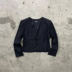 Givenchy ジバンシー ノーカラー ジャケット 1釦 ブラック 黒 無地のサムネイル