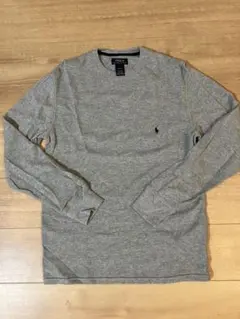 【Polo Ralph Lauren】 グレー 長袖ニットソー M