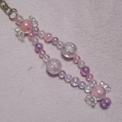 ハンドメイド ビーズ キーホルダー ストラップ