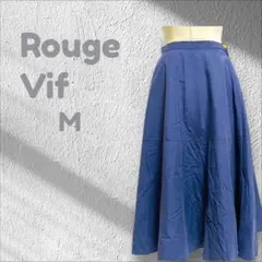ルージュヴィフ ロングスカート 春夏コーデ フレア ネイビー Mサイズのサムネイル