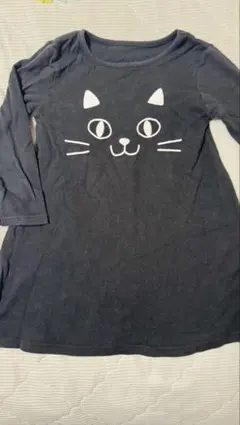 猫デザイン ワンピース 120サイズ