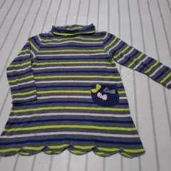 トロワラパンA ライン長袖Tシャツチュニック90センチ美品