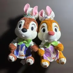 チップとデール ぬいぐるみバッジ イースター2016