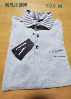 新品タグ付　 Mr.JUNKO 　長袖ポロシャツ　 M　⑯В
