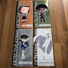 新品、未使用。名探偵コナンチビキャラ ミニクリアファイル4枚セット