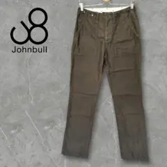 日本製 JOHNBULL フレンチワークパンツ サスペンダーボタン仕様 オリーブ