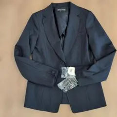 値下げネイビー ストライプ ビジネススーツ 4L