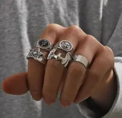 【Gothic Street】ヴィンテージシルバーリング５点セット