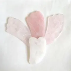 商品の説明必読！∞ レインボー入りも♪ローズクォーツ＆水晶カッサ４点セット ∞