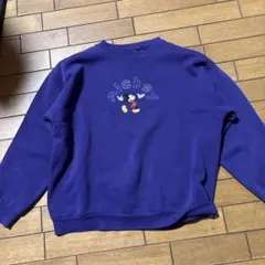MICKEY UNLIMITED パープル トレーナー L
