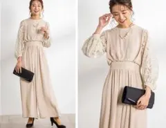 form forma 　 レース袖 エレガントオールインワン　結婚式 卒業式