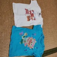 沖縄デザイン Tシャツ 2枚セット 100cm
