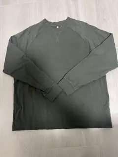 オリーブグリーン Lサイズ 長袖カットソー