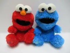 USJ　セサミストリート　エルモ　クッキーモンスター　ぬいぐるみ　２体セット