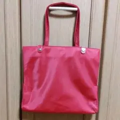 Dakota 薄型　トートバック　 赤色系　A4収納　ポケット仕切り　大きめ目