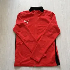 PUMA レッド ジップアップジャージ 160
