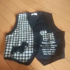 再お値下げブラック&ホワイトベスト