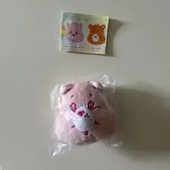 ケアベア　フェイスマスコット2 スウィートメッセージベア　ピンク