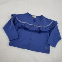 キッズカーディガン　90センチ　ブルー