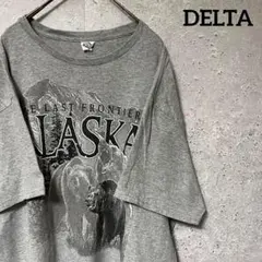 DELTA デルタ Tシャツ ベア アラスカ アニマル ゆるダボ XL