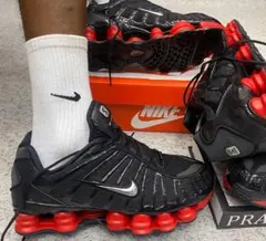 NIKE shox TL ショックス skepta スケプタ 26.5 赤黒 - メルカリ