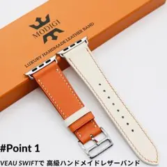 MODIGI AppleWatch ベルト 本革 高級 レザー バンド 40