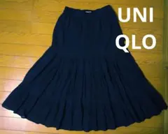 UNIQLO JW ANDERSON フレアスカート ネイビー Sのサムネイル