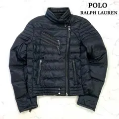 【L】Polo Ralph Lauren レザーダウンジャケット ラルフローレン POLO by Ralph Lauren(ポロ ラルフローレン）、LEATHER JACKET(レザー