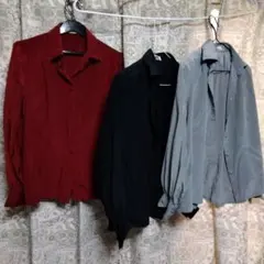 Lui Chantant 長袖シャツ 3色絹100％ ワールド 7号着用可能