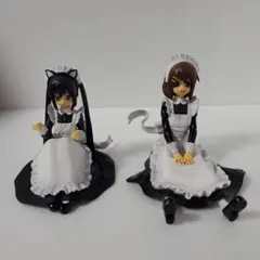 けいおん!フィギュア　メイド服　唯、梓セット