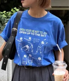 【新品•未使用】チャオパニックティピー　「UNISEX」ラジオ体操TEE ブルー