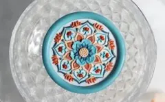 シーリングスタンプ ヘッド 3D 蓮 花 f7773