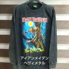 IRON MAIDEN 　ヘヴィメタル 長袖リブ スウェット バンド　ロンT