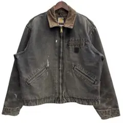 2000年USA製造Carhartt デトロイトジャケットフェードグレー 2000年USA製造Carhartt デトロイトジャケットフェードグレー - メルカリ