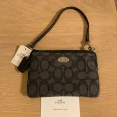 【新品未使用】COACH ロゴ入り ブラック コインケース