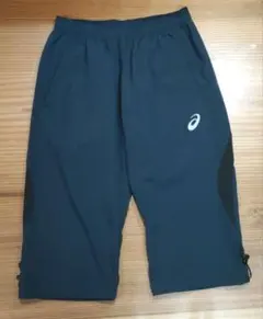 ASICS　アシックス メンズM クロップドパンツ 7分丈 ネイビー ランニング