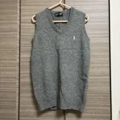 EAST BOY グレー スクールベスト Vネック