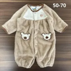 ロンパース　もこもこ　くまさん　男の子　女の子　50 60 70