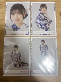 櫻坂46 生写真 的野美青 2024年 浴衣 - メルカリ