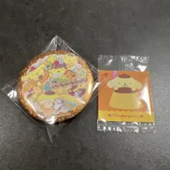 サンリオ　キラキラBIG缶バッジ　ポムポムプリン