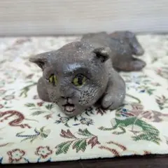 戸川五十生 木彫り猫 - メルカリ