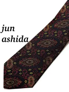 まとめ購入で大幅割引 極美品 ジュンアシダ ペイズリー柄 ネクタイ シルク