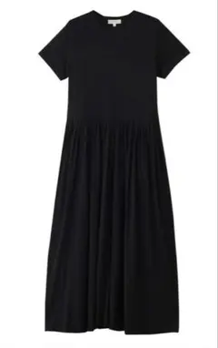 PINUE ポロカラーカットワンピース BLACK タグ付き Sサイズ - メルカリ