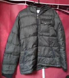 RESTORATION フード付きダウンジャケット ダークグレー（Lサイズ