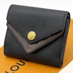 ヴィトン モノグラム ポルトフォイユ ドゥブルV コンパクト 財布 黒