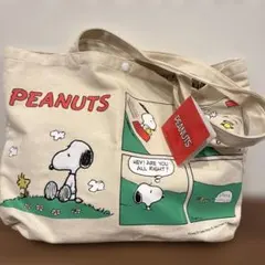 SNOOPY™プラチナムザッカトートバッグ　ラウンドワン限定のサムネイル