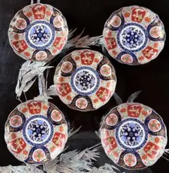 有田焼 其泉窯 琳派古伊万里様式 染錦金彩 輪花皿 5客セット - メルカリ